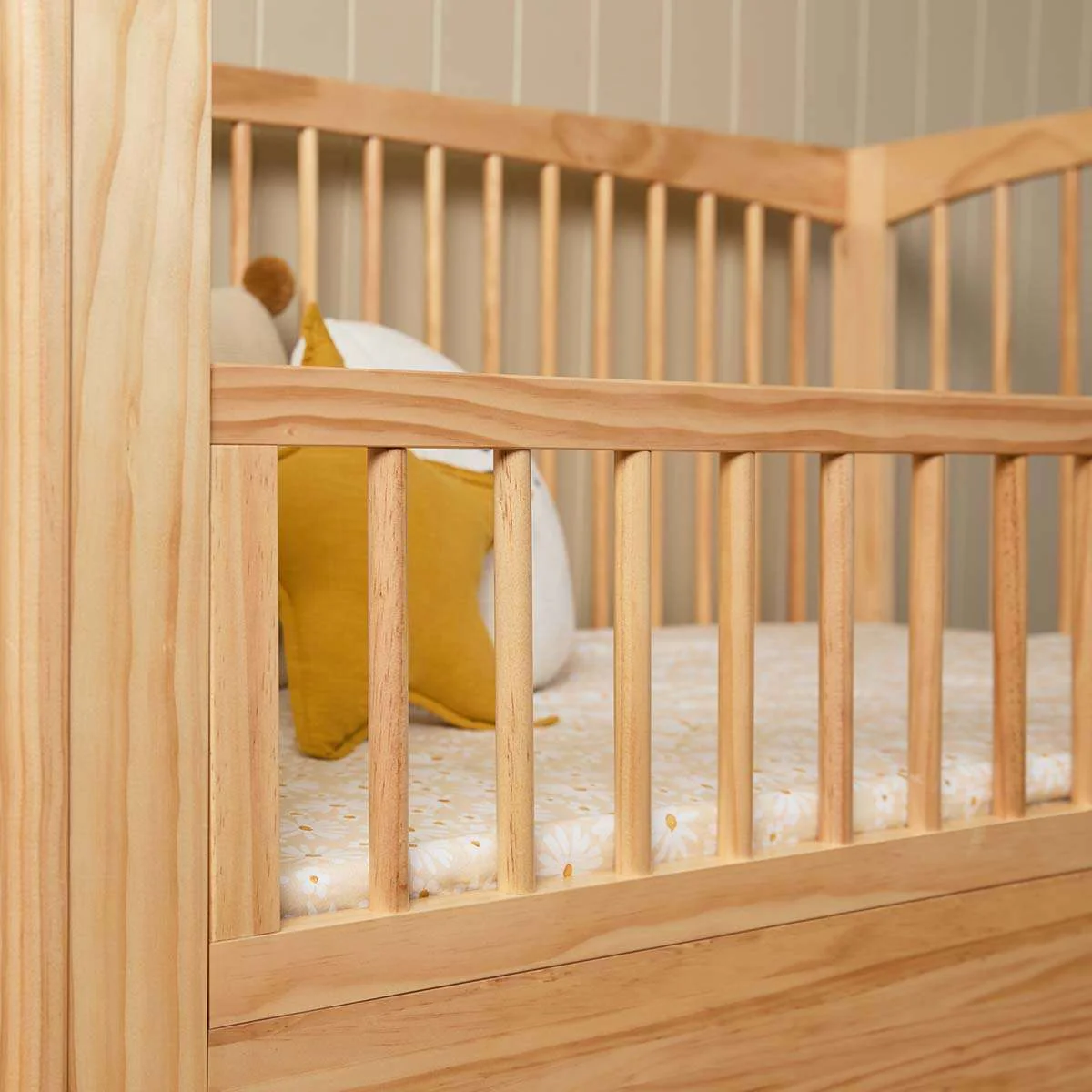 Addison Cot Toddler Bed Half Frame - Natural - Image 4