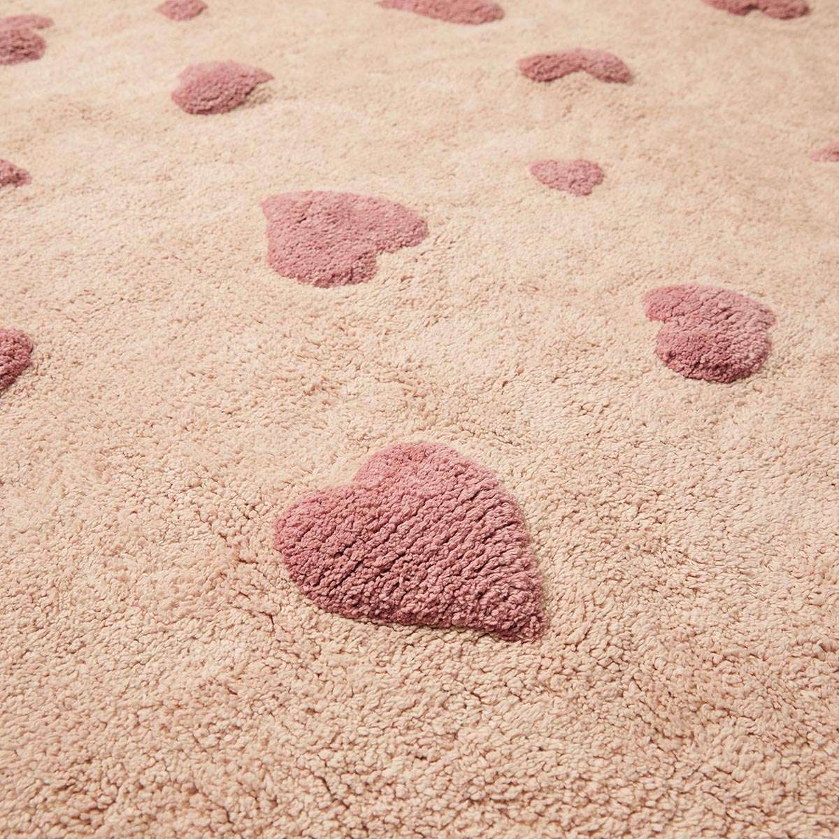 Addy Rectangle Heart Rug - Pink - Image 3