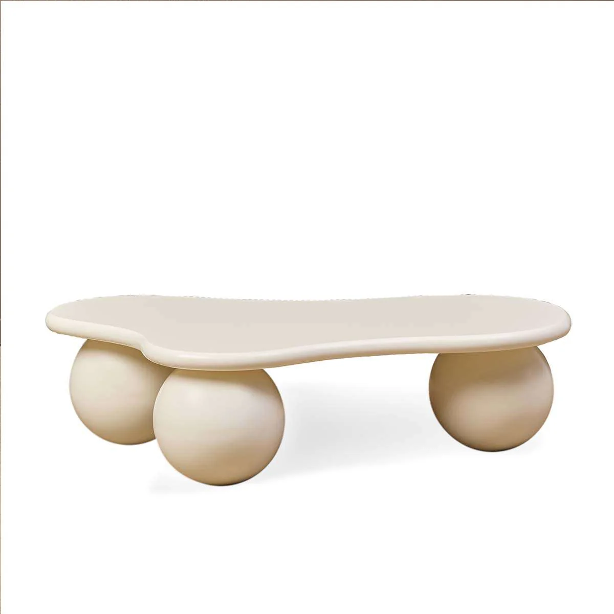 Agatha Ball Feet Coffee Table - Beige - Image 9