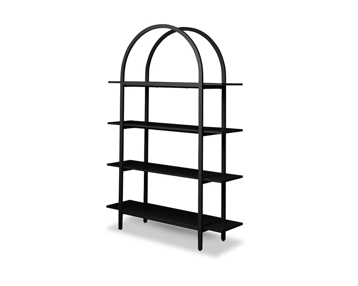 Alfie Arched Shelves - Black - Image 10