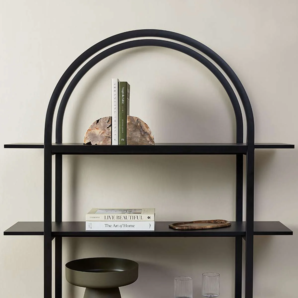 Alfie Arched Shelves - Black - Image 4