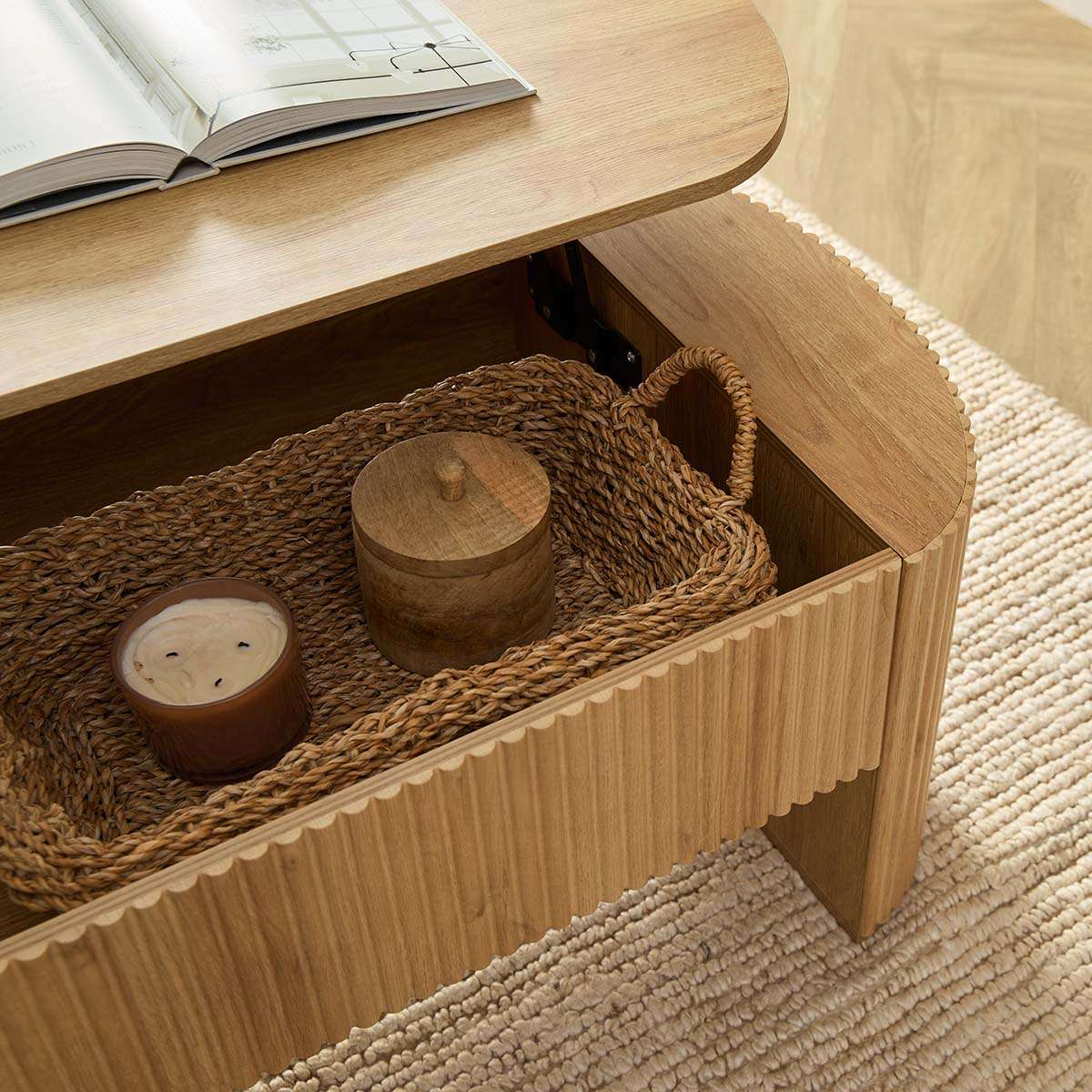 Amara Coffee Table - Natural - Image 9