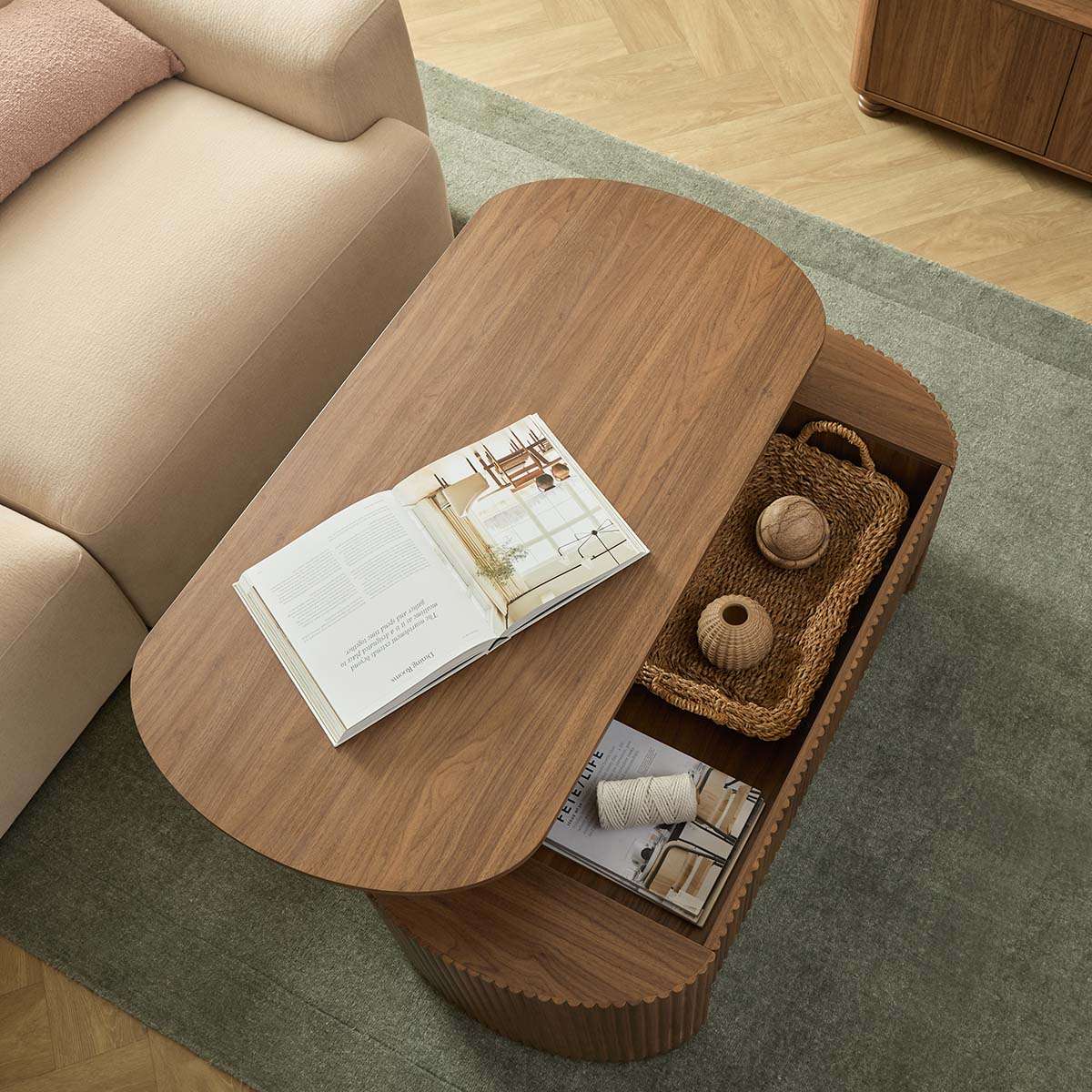 Amara Coffee Table - Walnut - Image 6