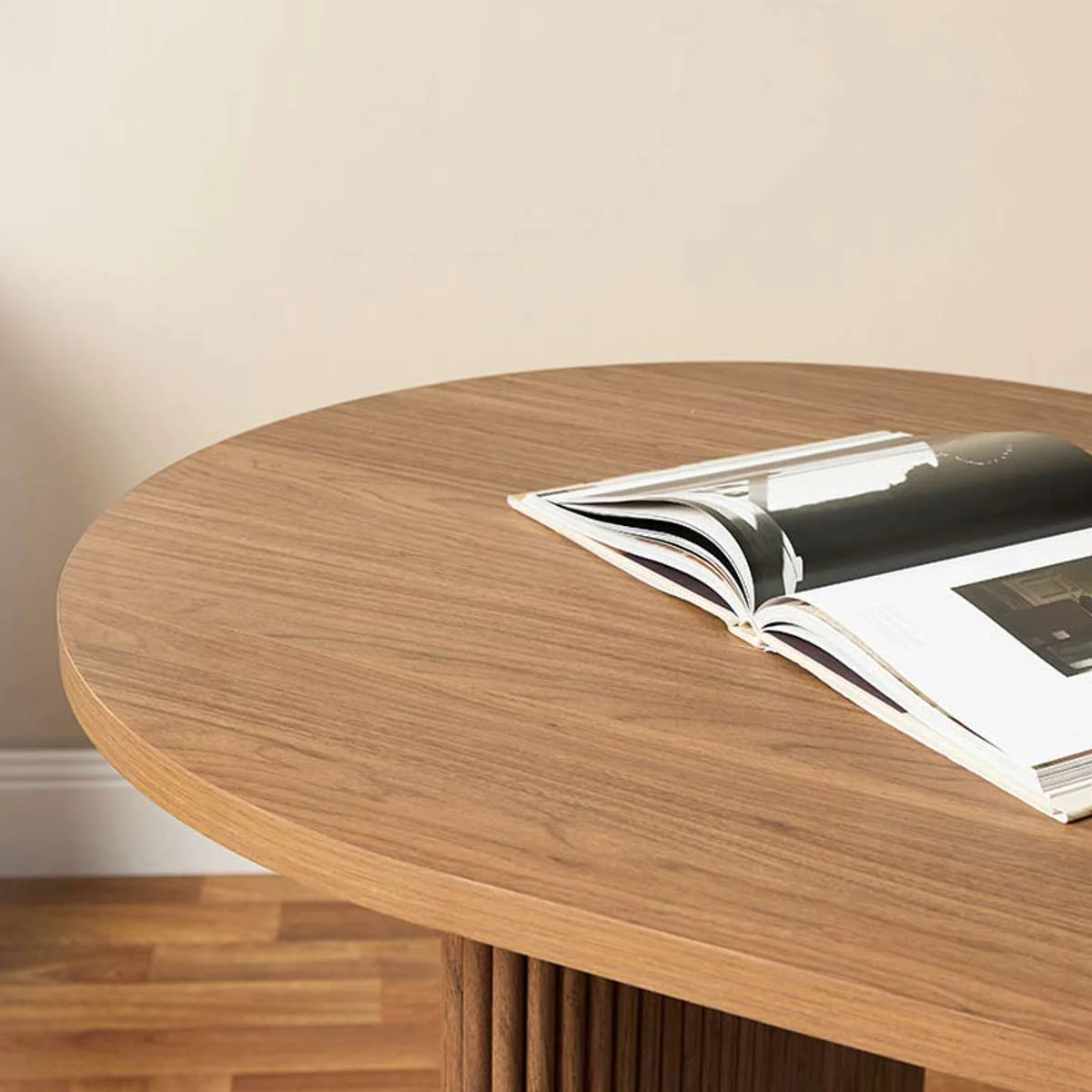 Amara Six Seater Dining Table - Walnut - Image 8
