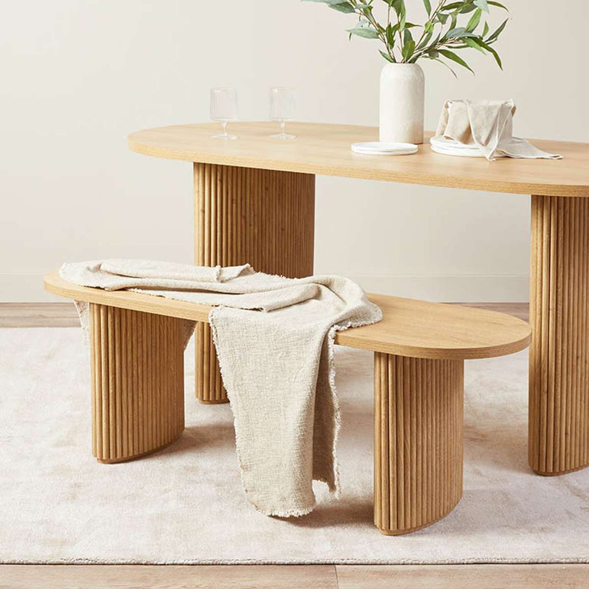Amara Bench Seat - Natural - Image 3