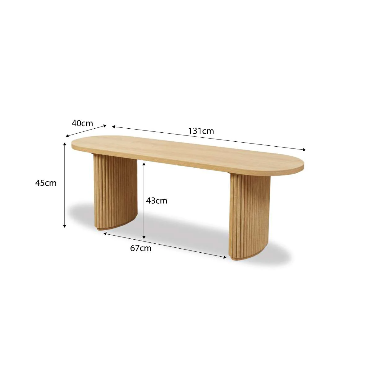 Amara Bench Seat - Natural - Image 12