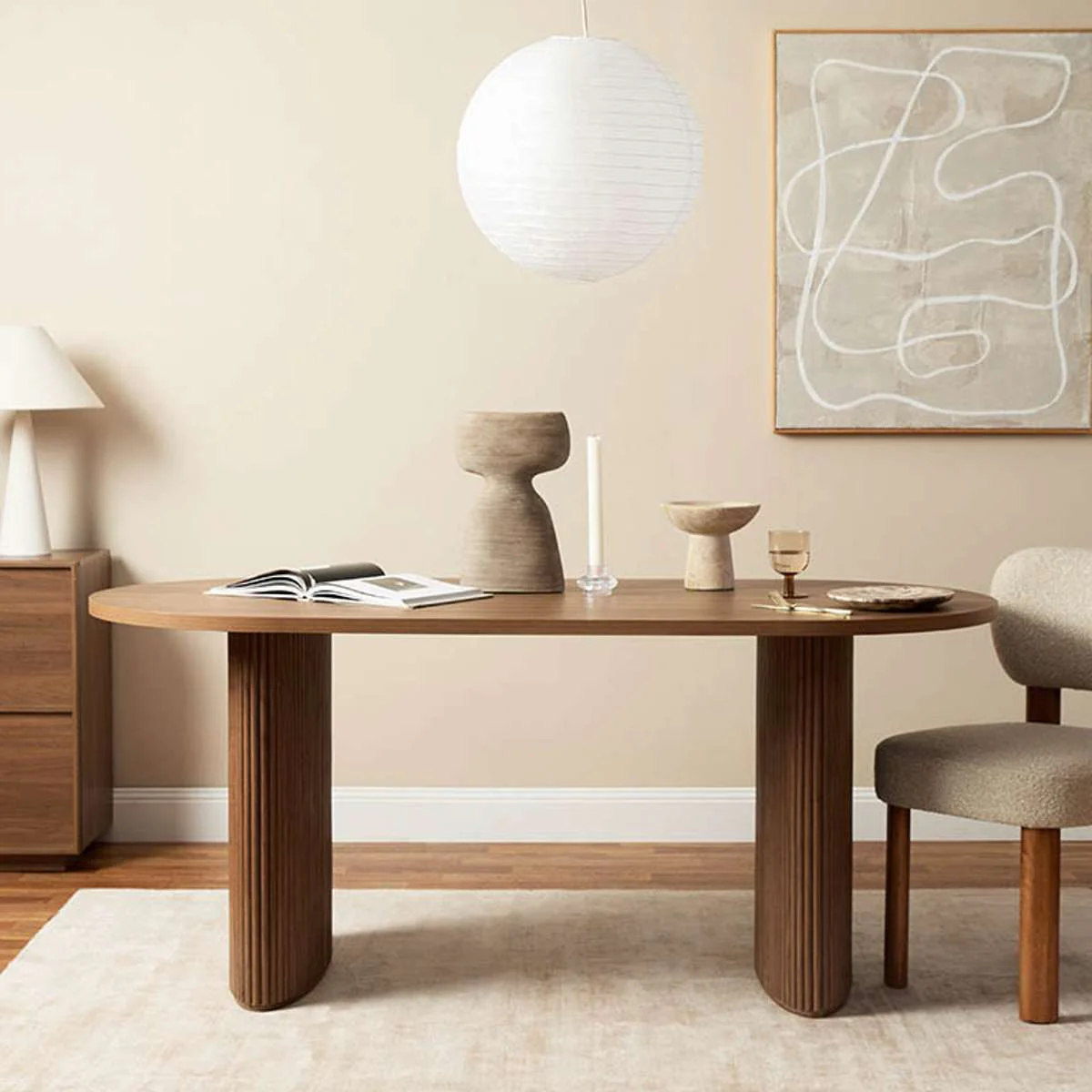 Amara Walnut and Mateo Seven Piece Set - Image 3