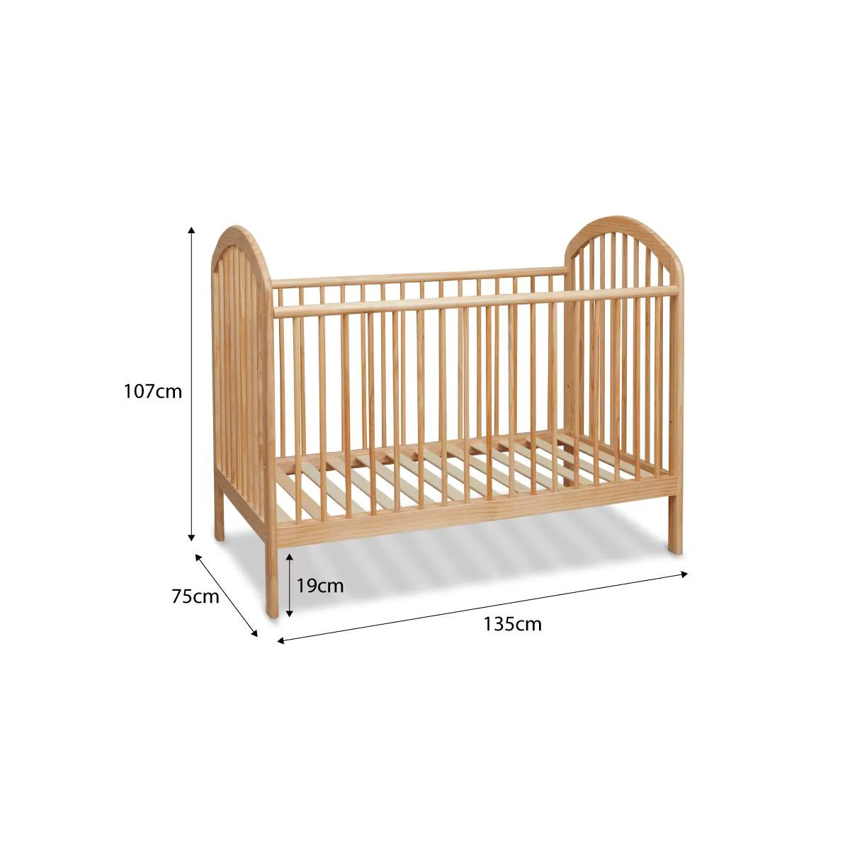 Archie Natural 3-in-1 Cot Conversion Bundle - Image 7
