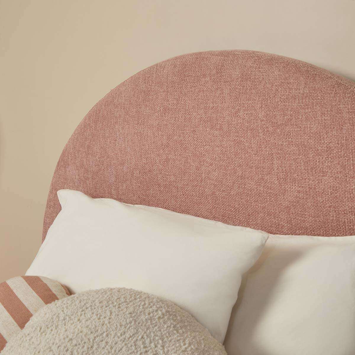 Arlo Arched King Single Bed - Dusty Pink - Image 8