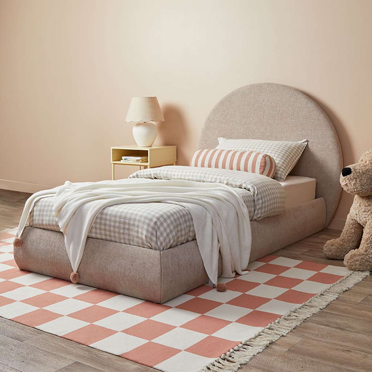 Arlo Arched Single Bed + Mattress Bundle - Natural - Image 3