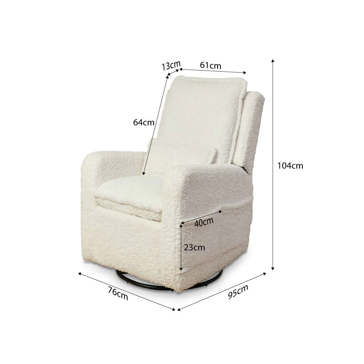 Aspen Natural and Recliner Six Piece Nursery Furniture Set - Image 9