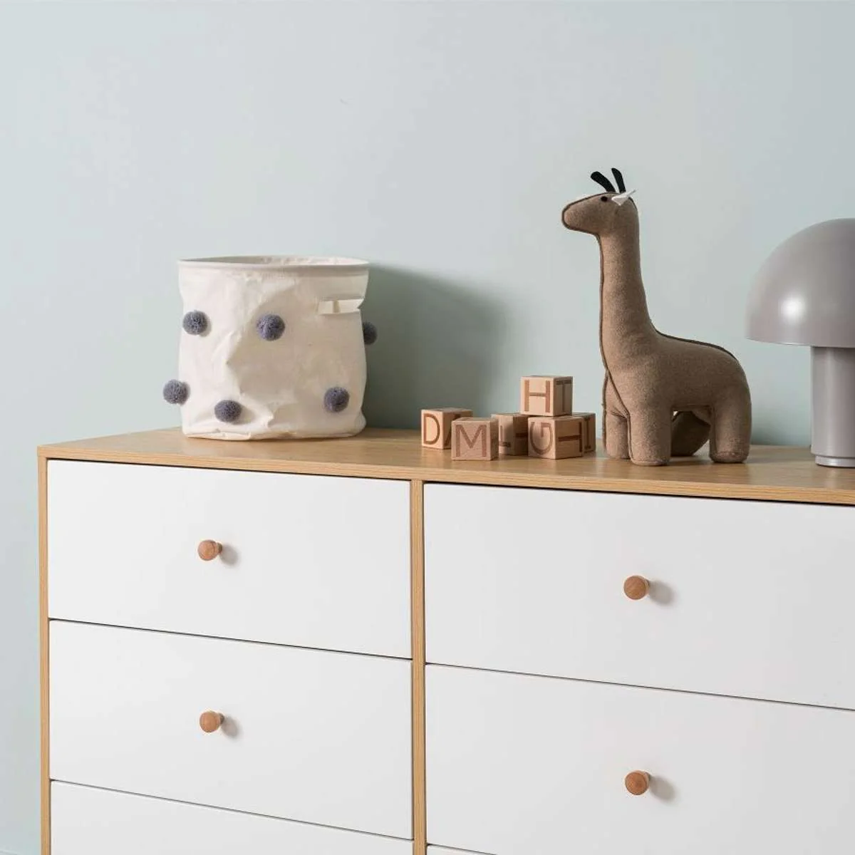 Aspen Six Drawer - White/Natural - Image 4