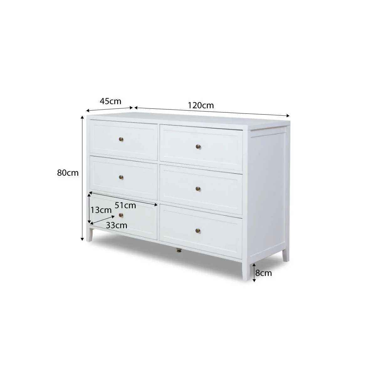 Cove White Three Piece Nursery Furniture Set - Image 6