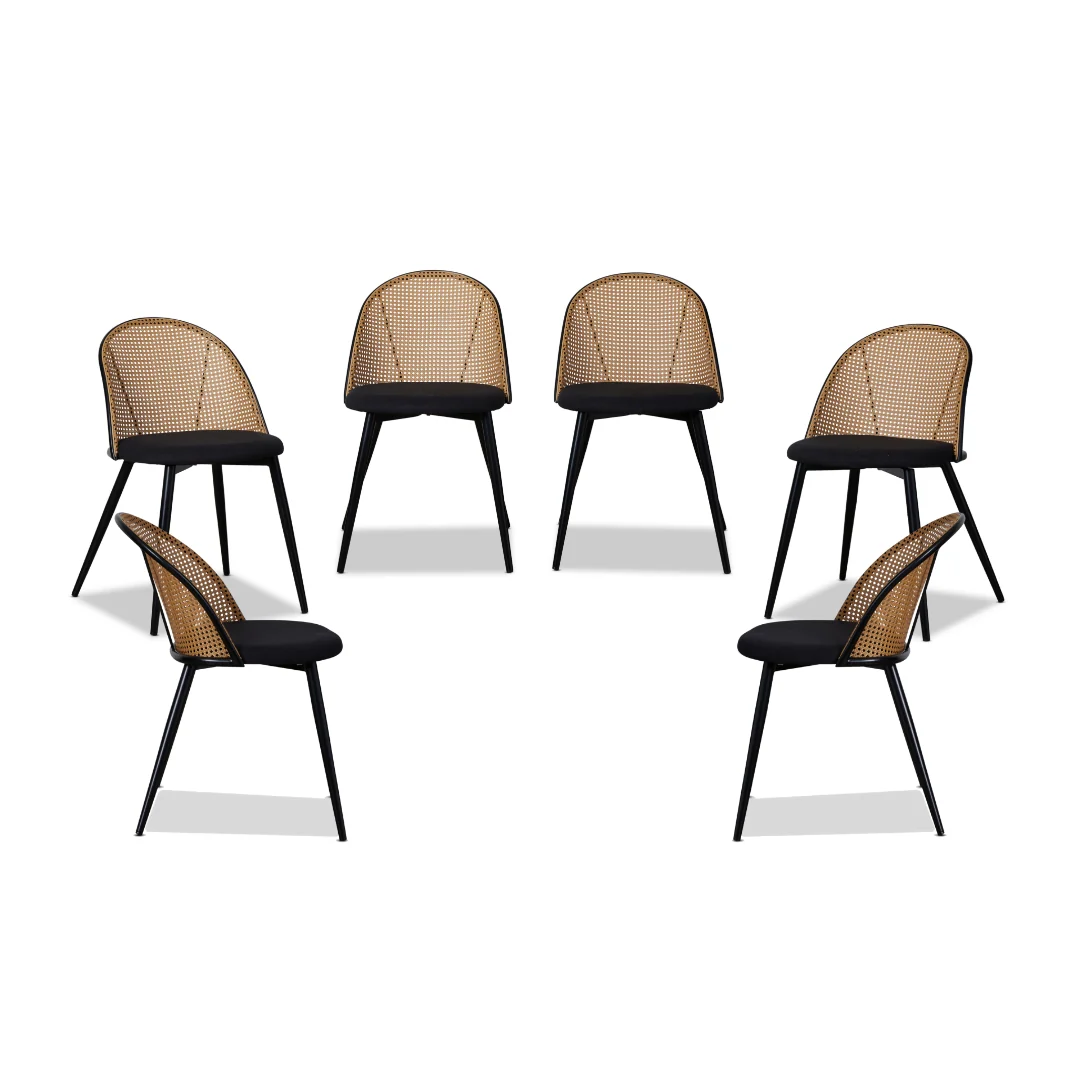 Avila Dining Chair - Black Set of Six Bundle