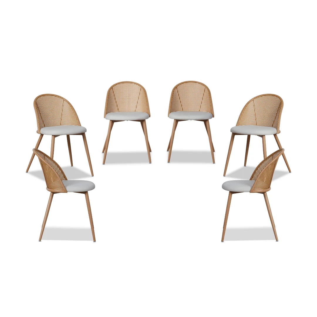 Avila Dining Chair - Natural Set of Six Bundle