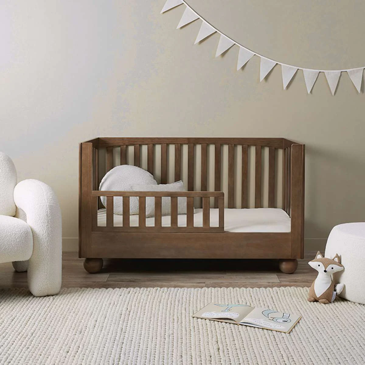 Blake Cot Toddler Bed Half Frame - Almond - Image 2