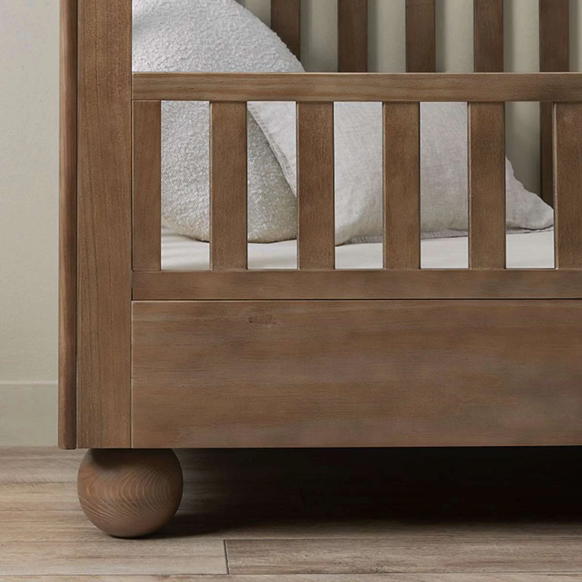 Blake Cot Toddler Bed Half Frame - Almond - Image 3