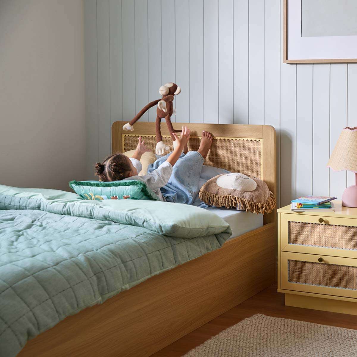 Bonnie Storage King Single Bed - Natural - Image 6