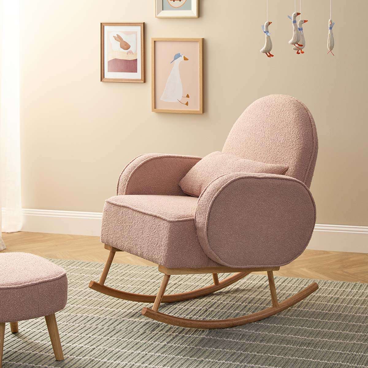 Buddy 2-in-1 Rocking Chair - Blush - Image 2