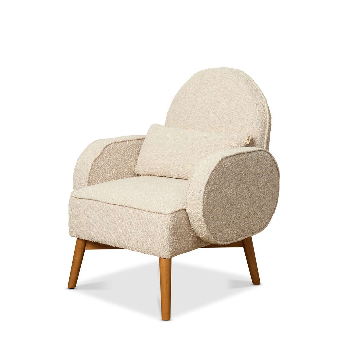 Buddy 2-in-1 Rocking Chair and Stool Bundle - Latte - Image 6