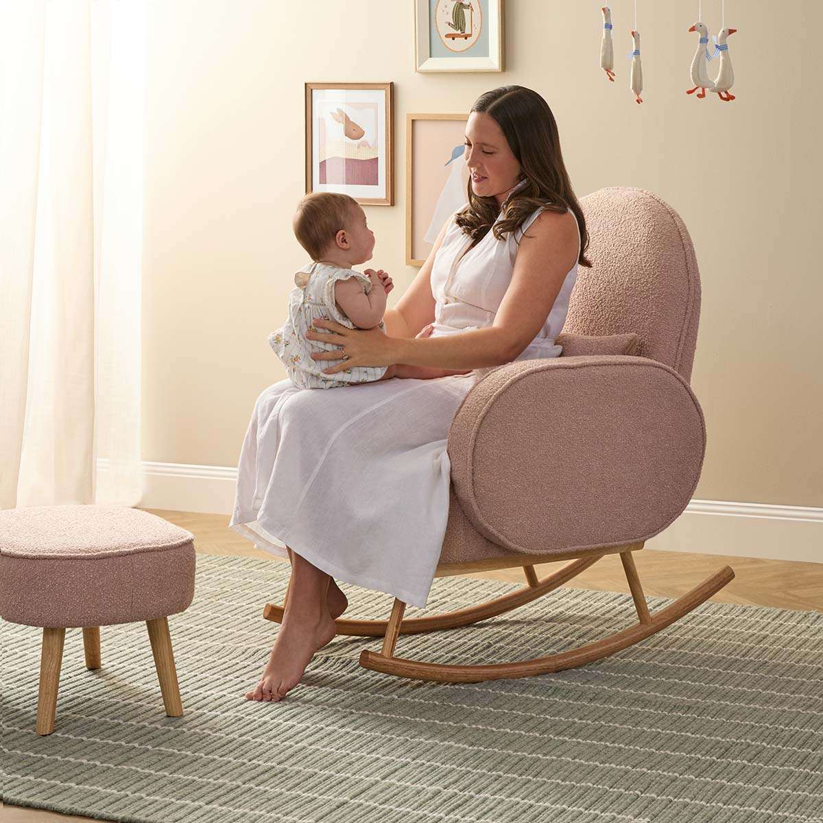 Buddy 2-in-1 Rocking Chair - Blush - Image 3