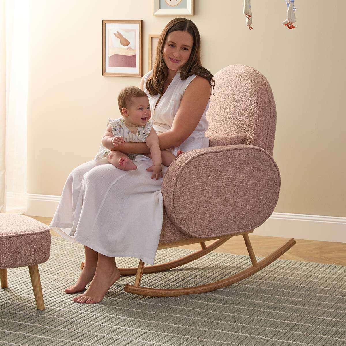 Buddy 2-in-1 Rocking Chair - Blush - Image 5