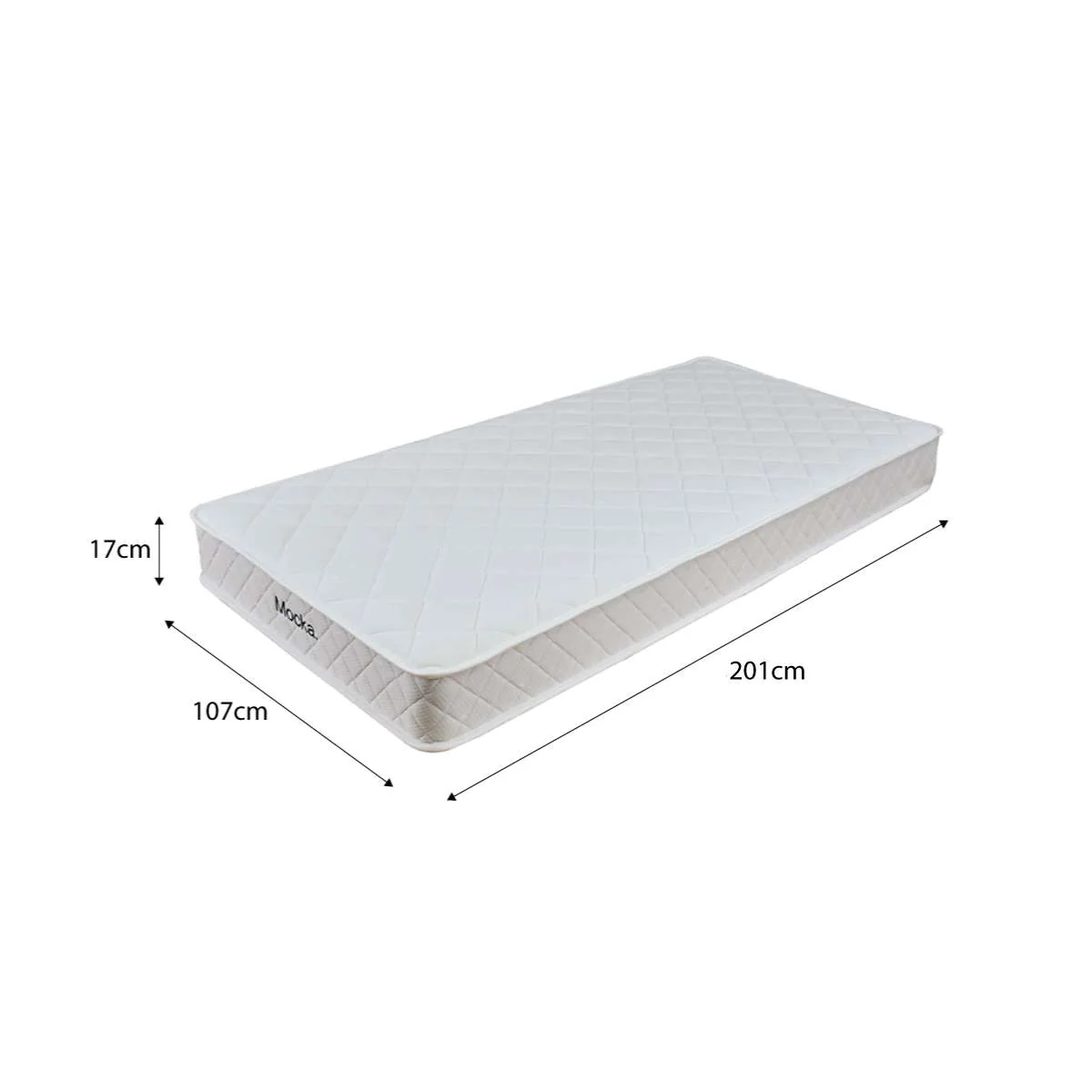 Quinn King Single Bed Natural + Mocka Mattress Bundle - Image 5