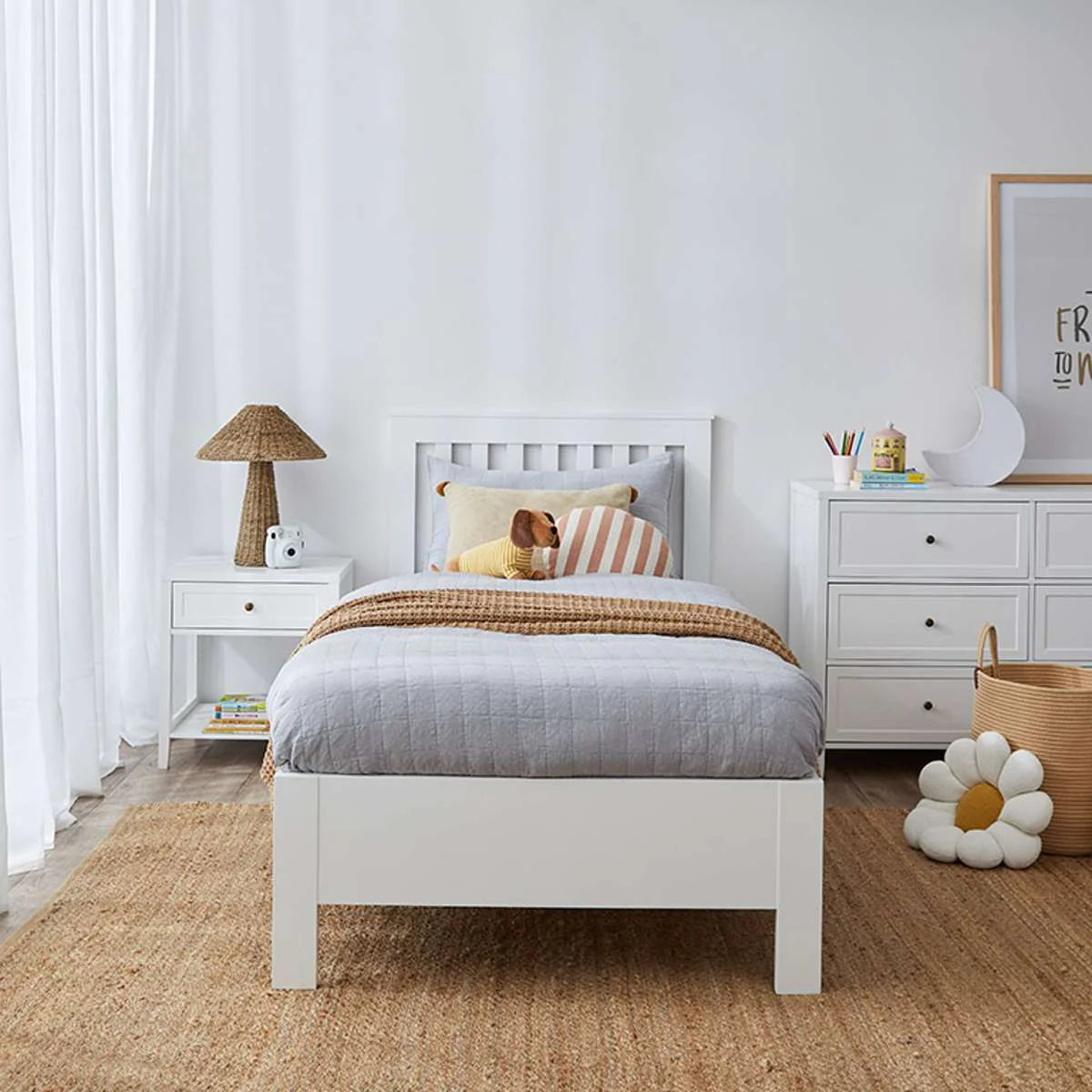 Cove Bedside Table - White - Image 3