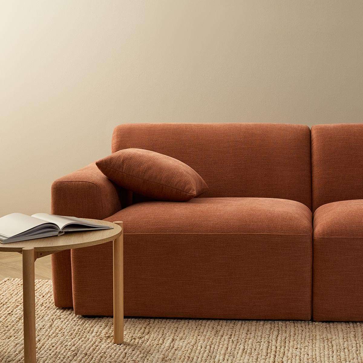 Dylan 2.5 Seater Sofa - Rust - Image 10