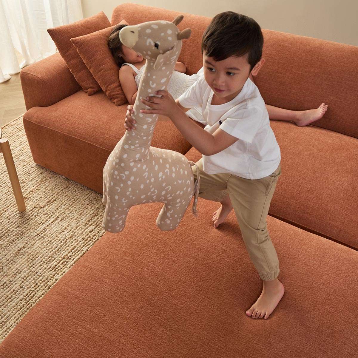 Dylan Large Ottoman - Rust - Image 5