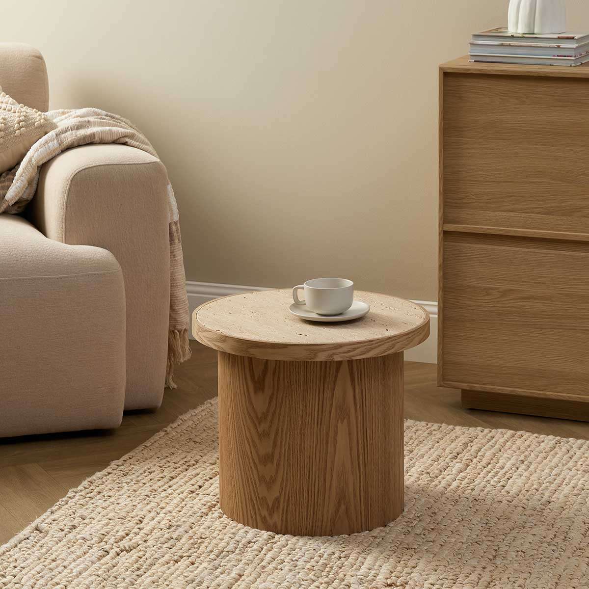 Earnest Wooden Side Table - Natural - Image 4