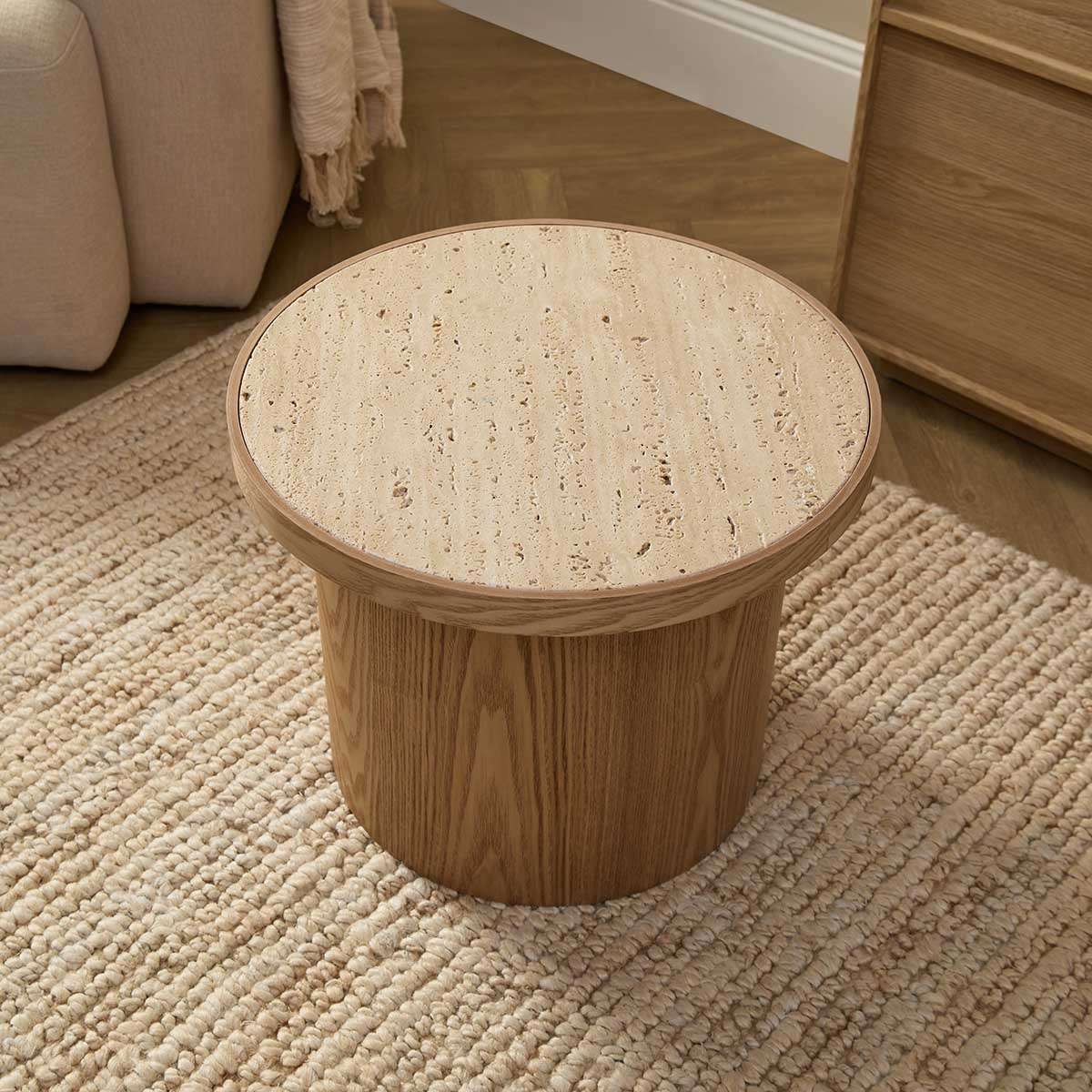 Earnest Wooden Side Table - Natural - Image 5