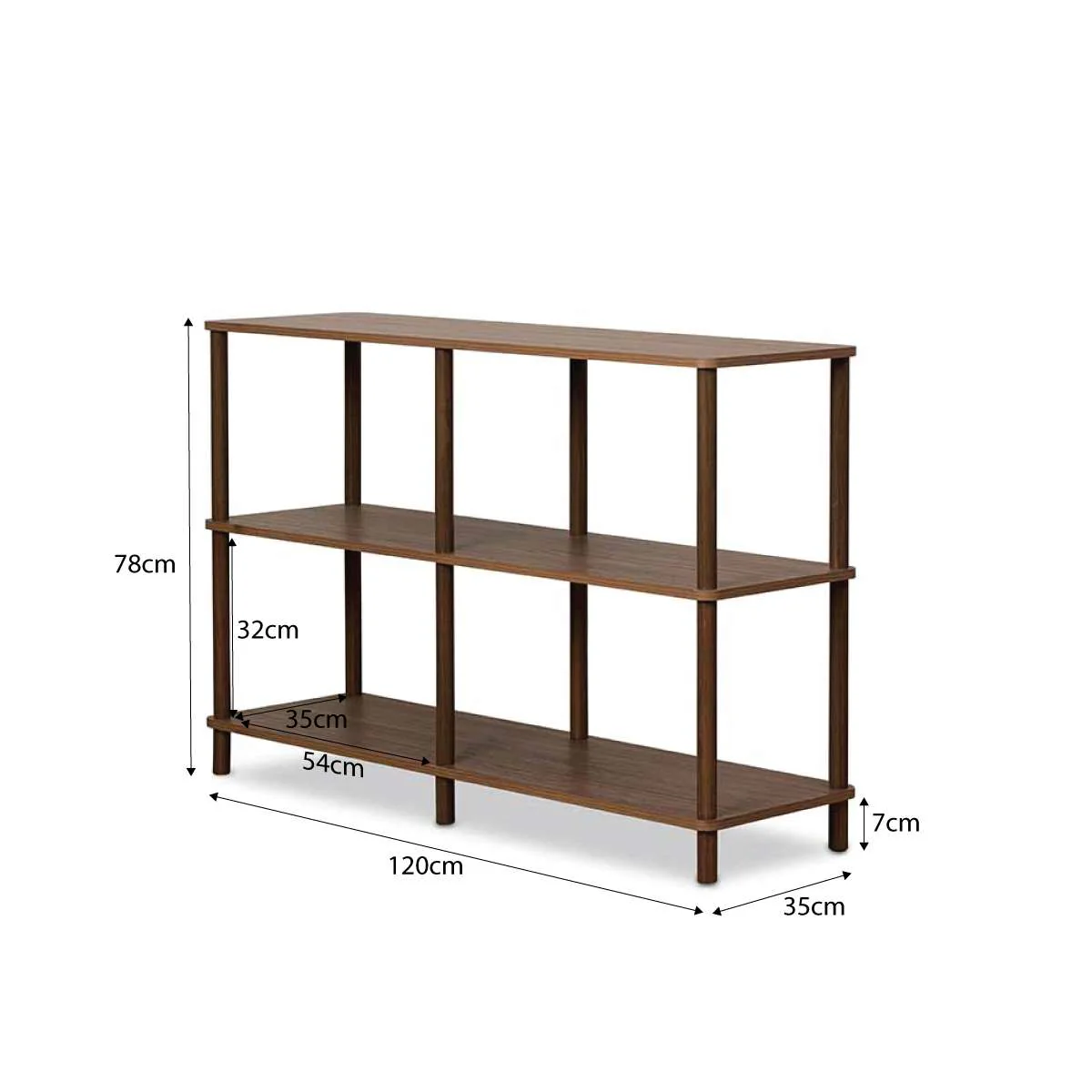 Eden Low Shelf - Walnut - Image 6