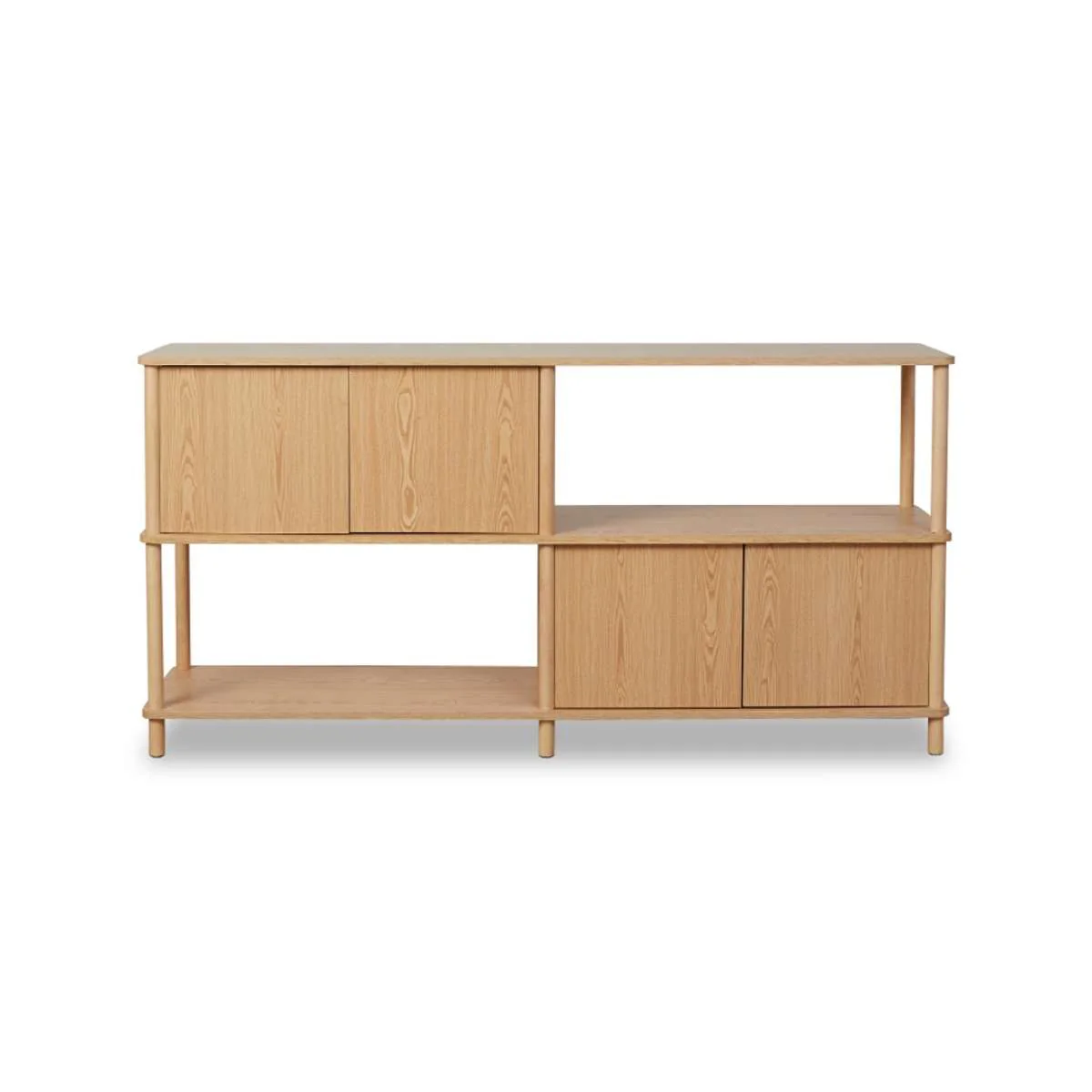 Eden Low Shelf With Storage - Natural - Image 14
