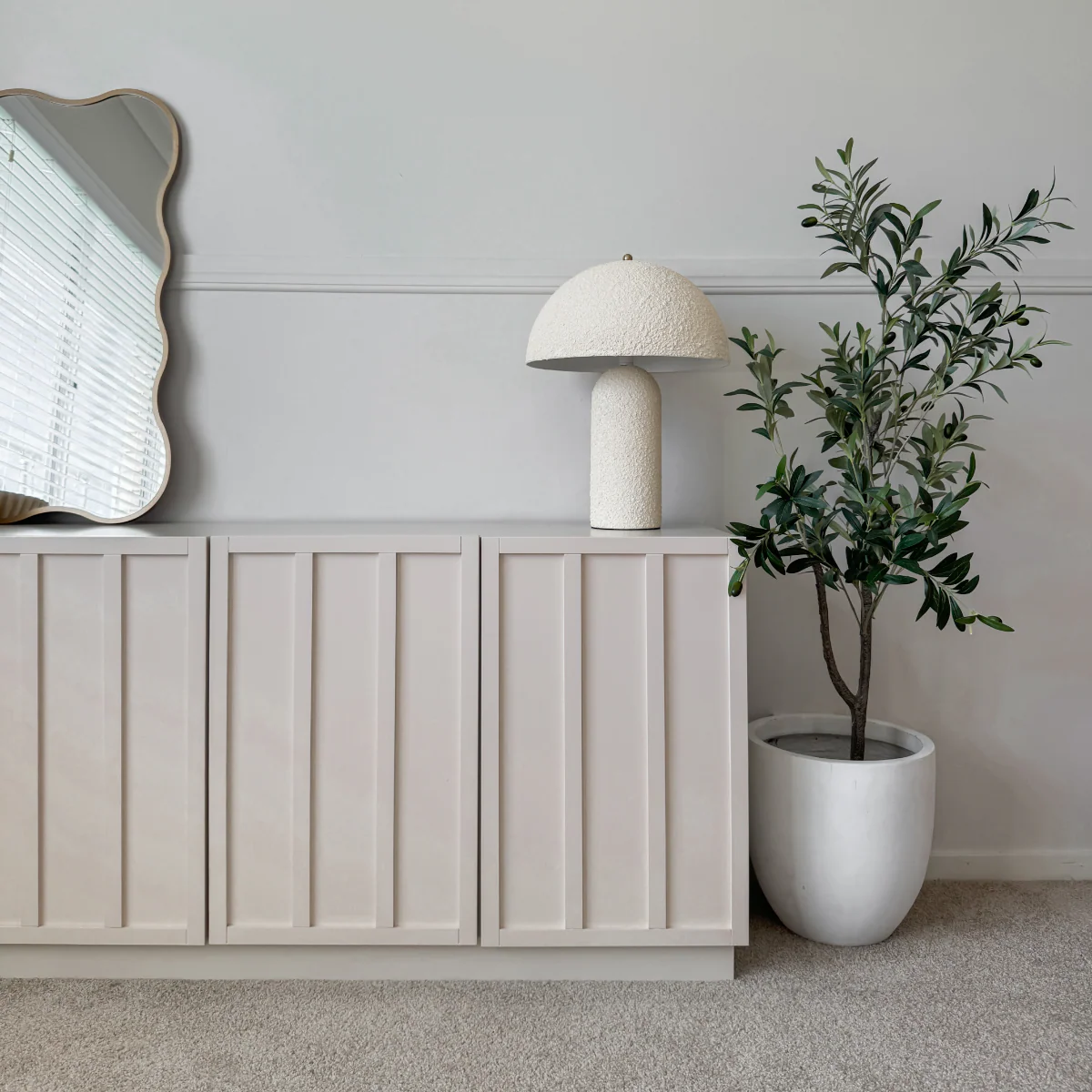 Emery Panel Buffet - Beige - Image 2
