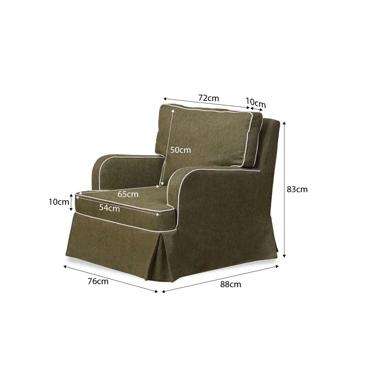 Everleigh Occasional Chair - Dark Green - Image 10