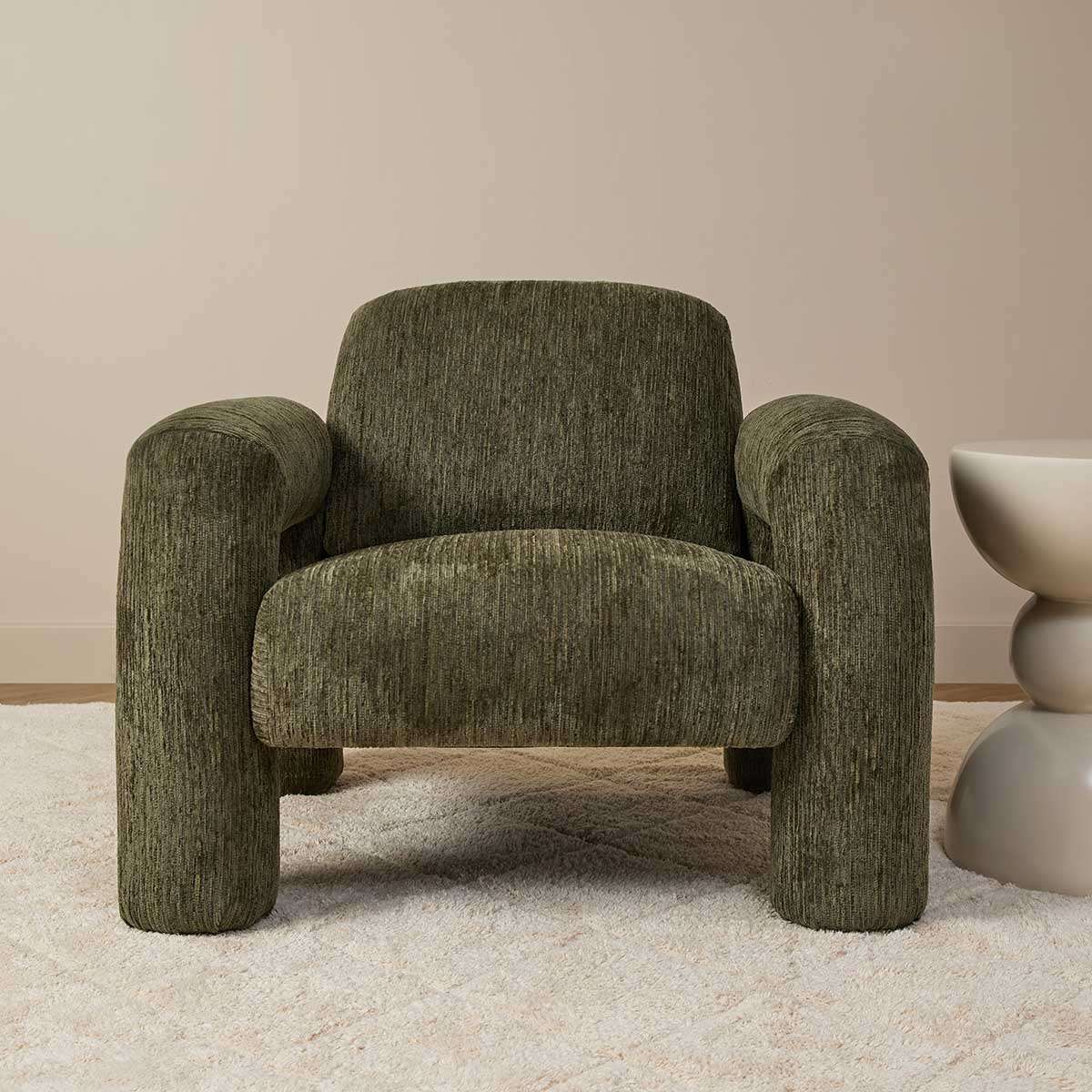 Felix Occasional Chair - Dark Green - Image 3