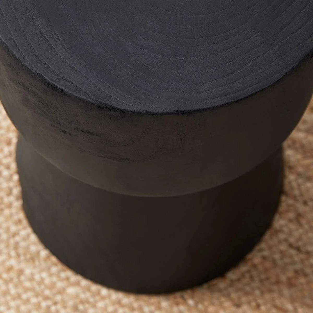 Frederick Wooden Side Table - Black - Image 3