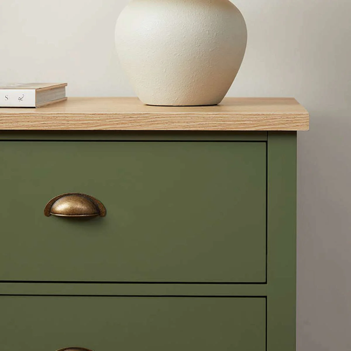 Hastings Six Drawer - Olive Green/Natural - Image 2