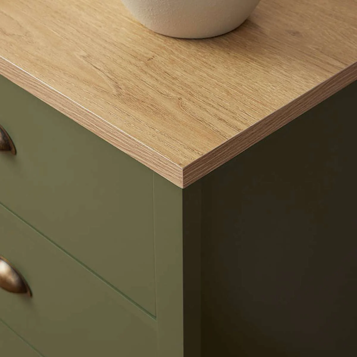 Hastings Six Drawer - Olive Green/Natural - Image 5