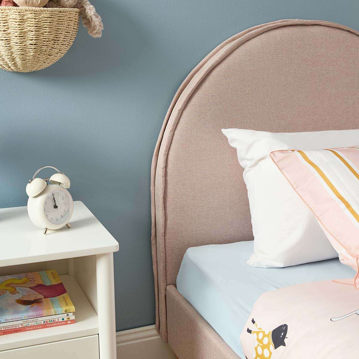 Imogen King Single Bed - Dusty Pink - Image 5