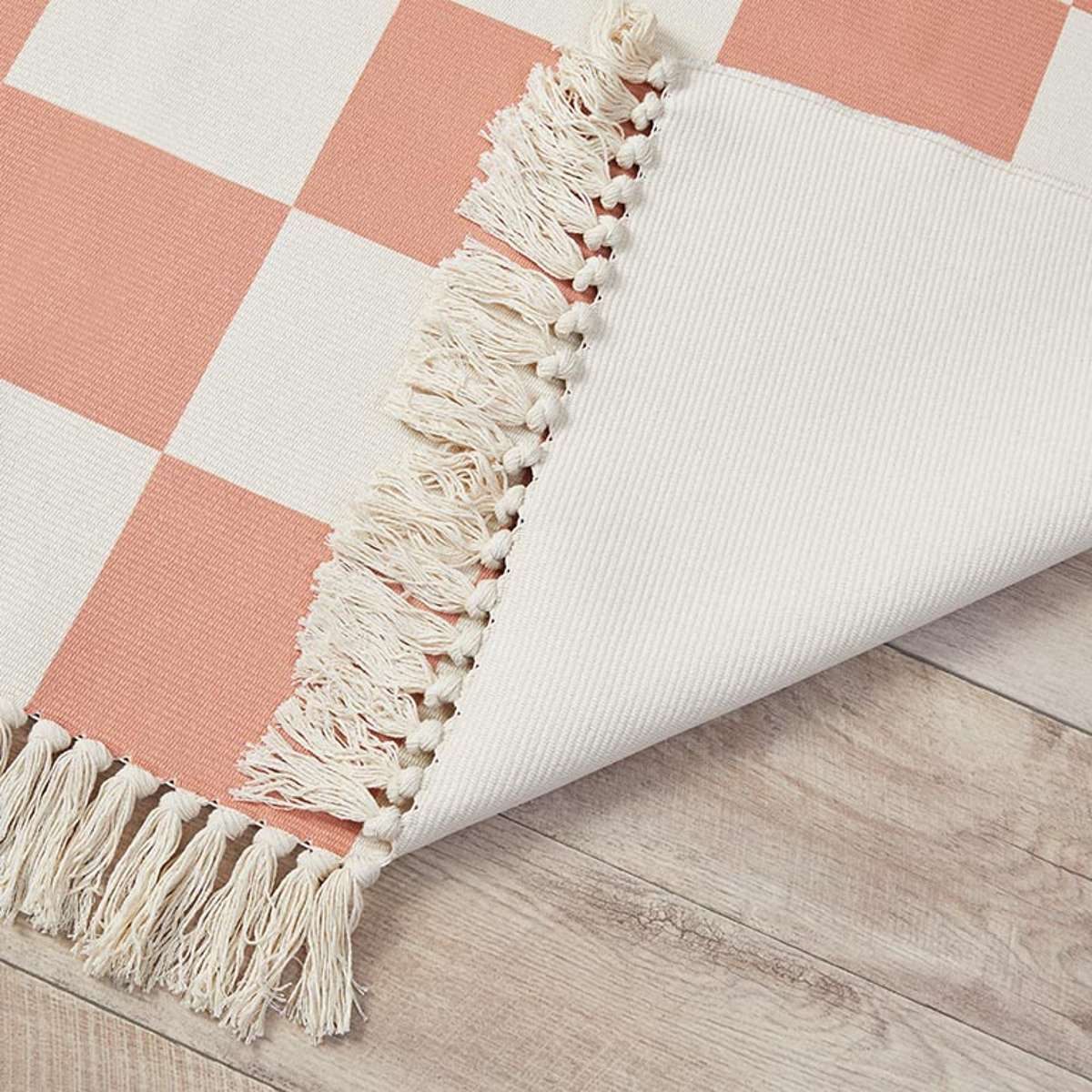 Kobie Checkerboard Rug - Rust - Image 5