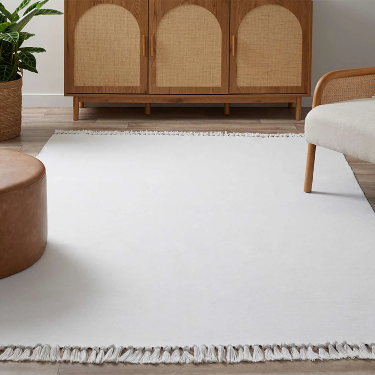 Kobie Cotton Blend Striped Floor Rug - Large - Image 6