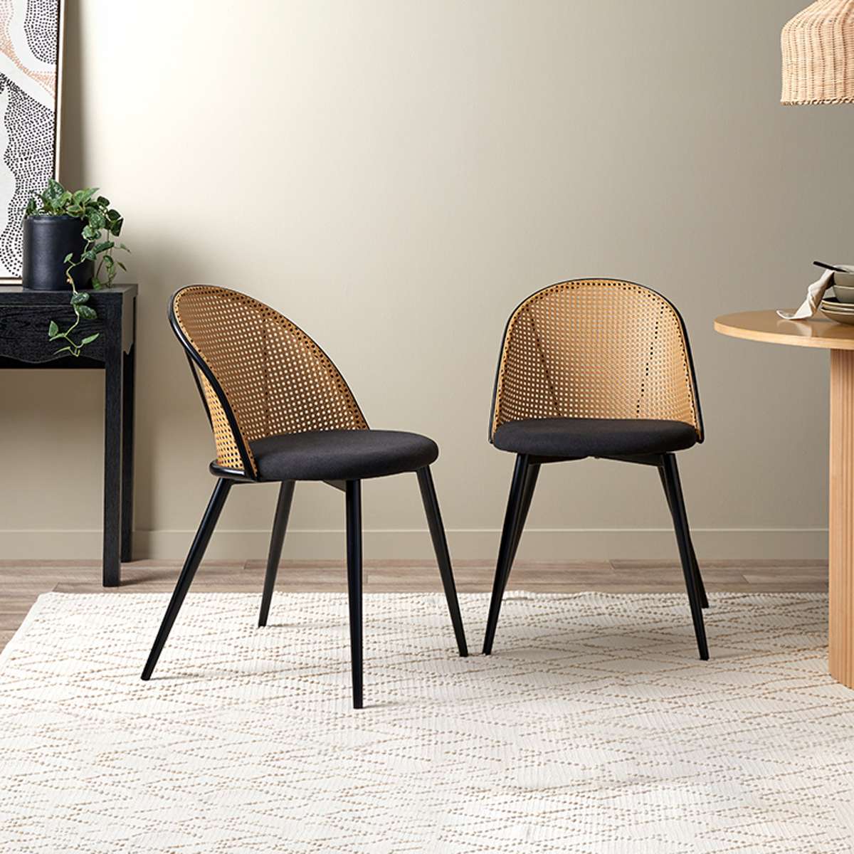 Avila Dining Chair - Black Set of Four Bundle - Image 3