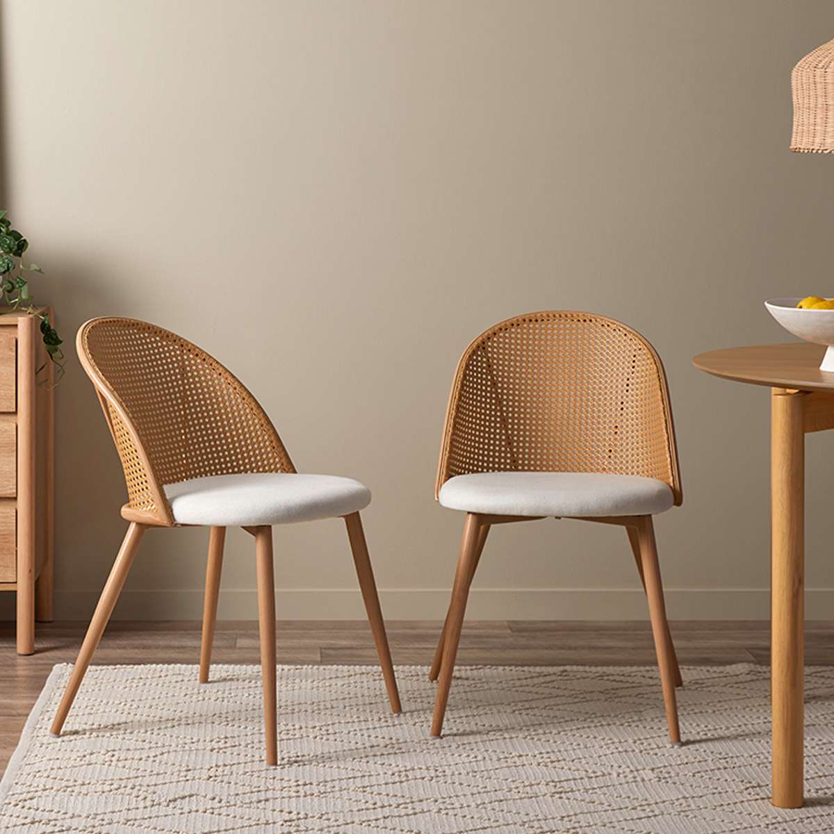 Avila Dining Chair - Natural Set of Six Bundle - Image 3