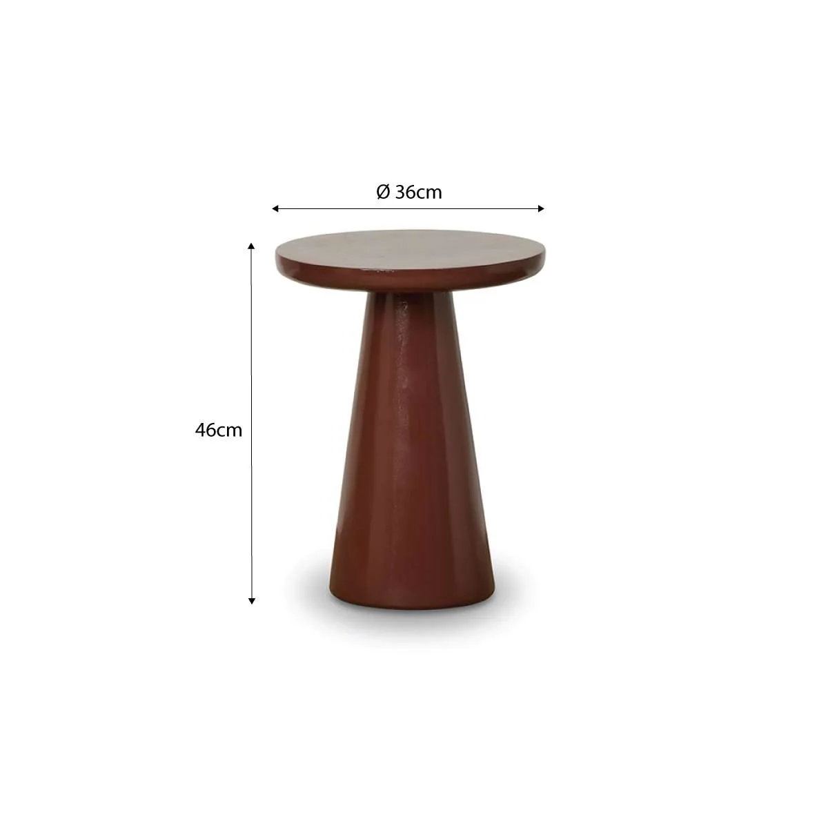 Leandro Side Table - Chocolate Gloss - Image 3
