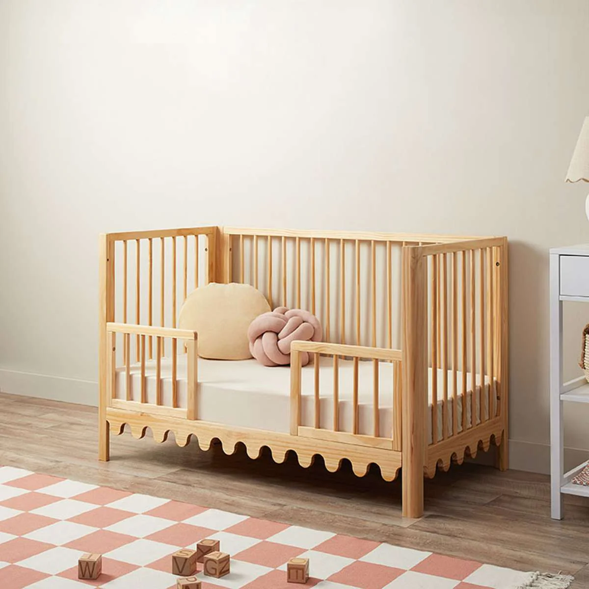 Luan Cot Toddler Half Frames - Natural - Image 3