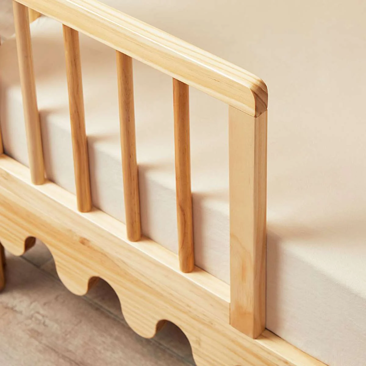 Luan Cot Toddler Half Frames - Natural - Image 7