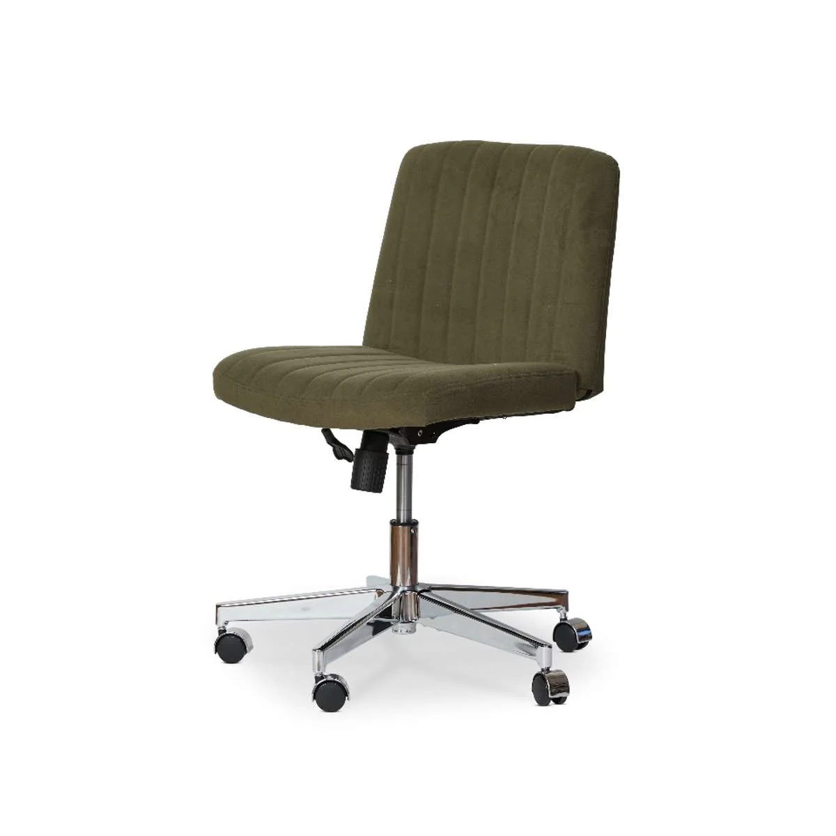 Luca Chrome Office Chair - Green - Image 7