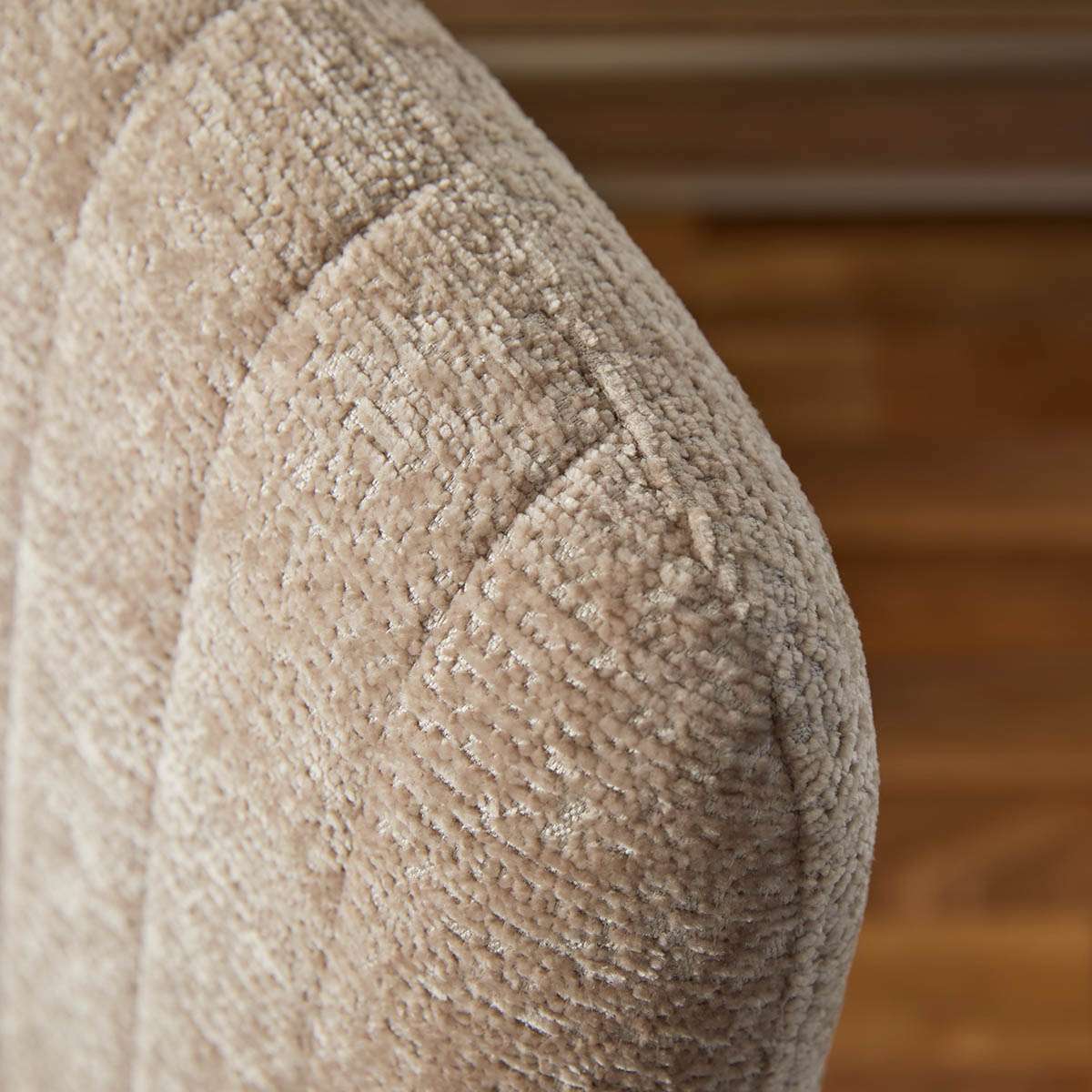 Luca Chrome Office Chair - Natural - Image 3